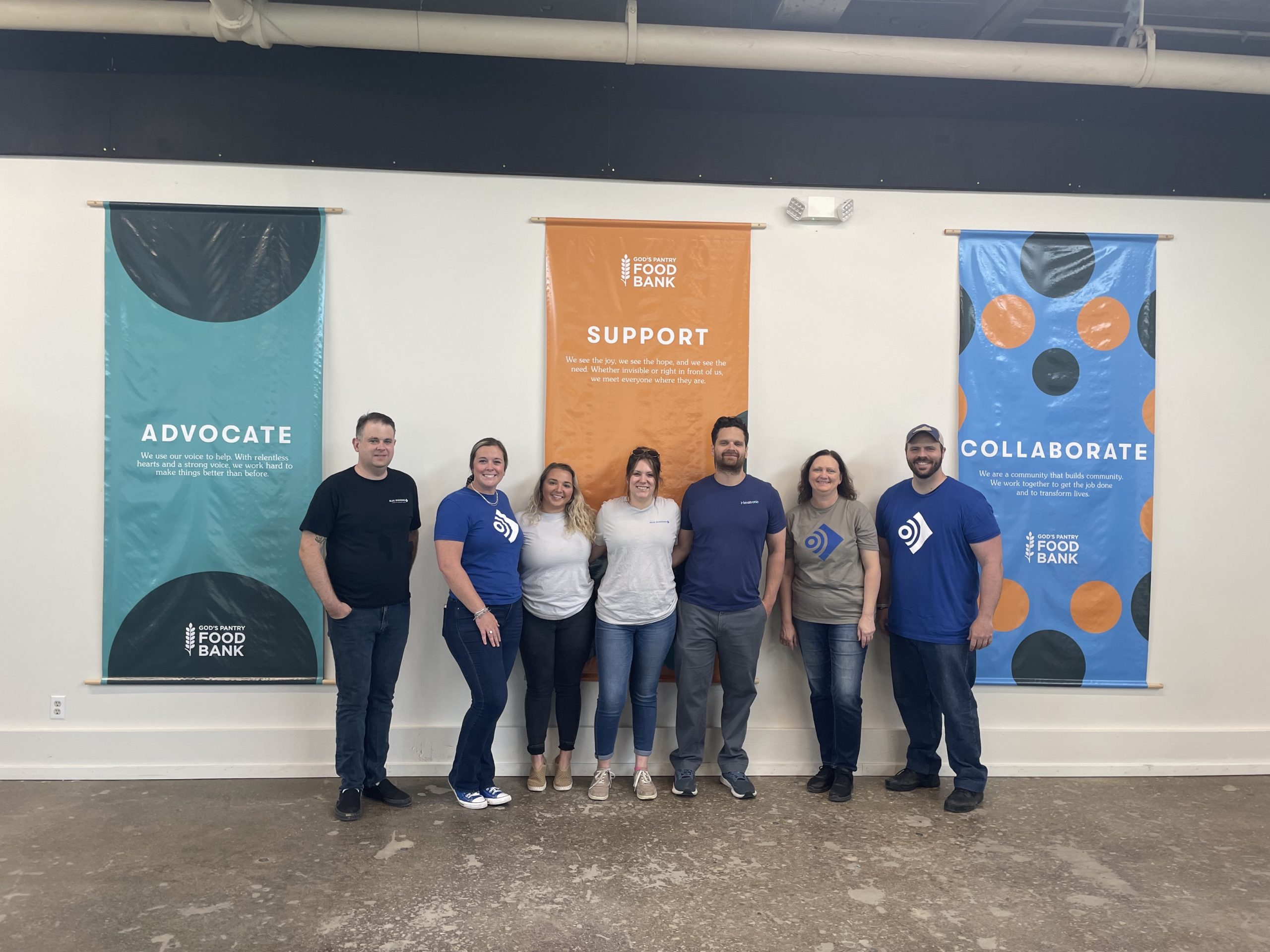 Volunteering at God’s Pantry Food Bank